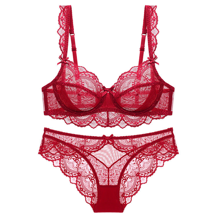 AirLight Lace – Ultra-Thin Spongeless Transparent Bra Set [9241]