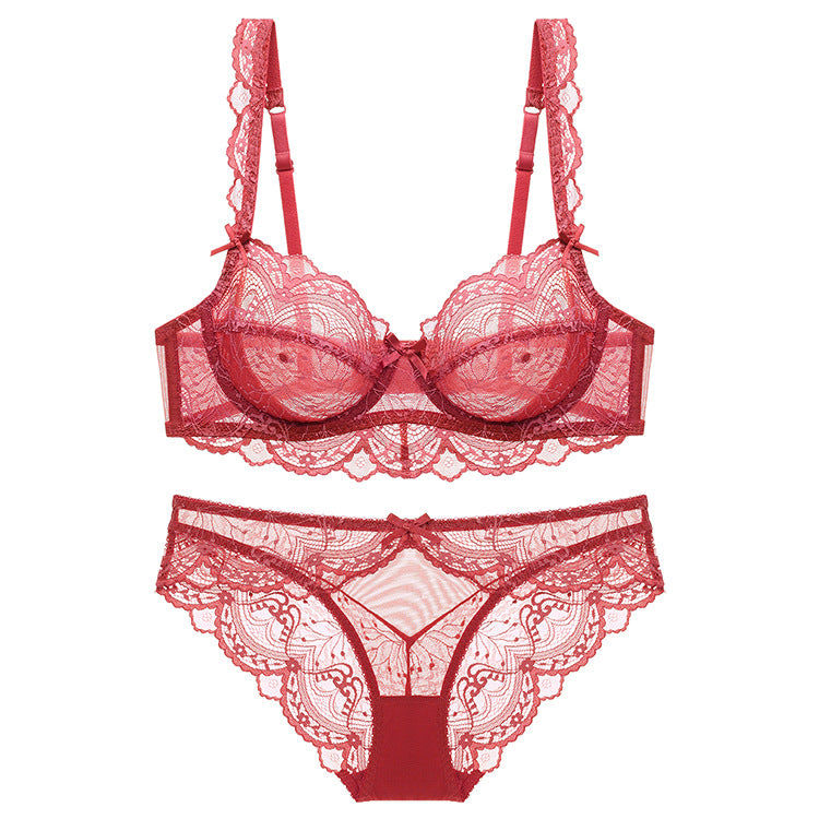 AirLight Lace – Ultra-Thin Spongeless Transparent Bra Set [9241]