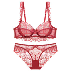 AirLight Lace – Ultra-Thin Spongeless Transparent Bra Set [9241]