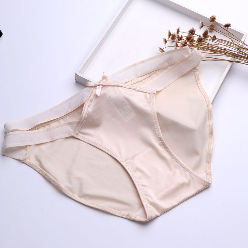 Silken Kiss – Satin Bow Seamless Briefs [NK8006]