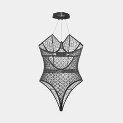 Starlight Net – Metallic Mesh Bodysuit [F9130]