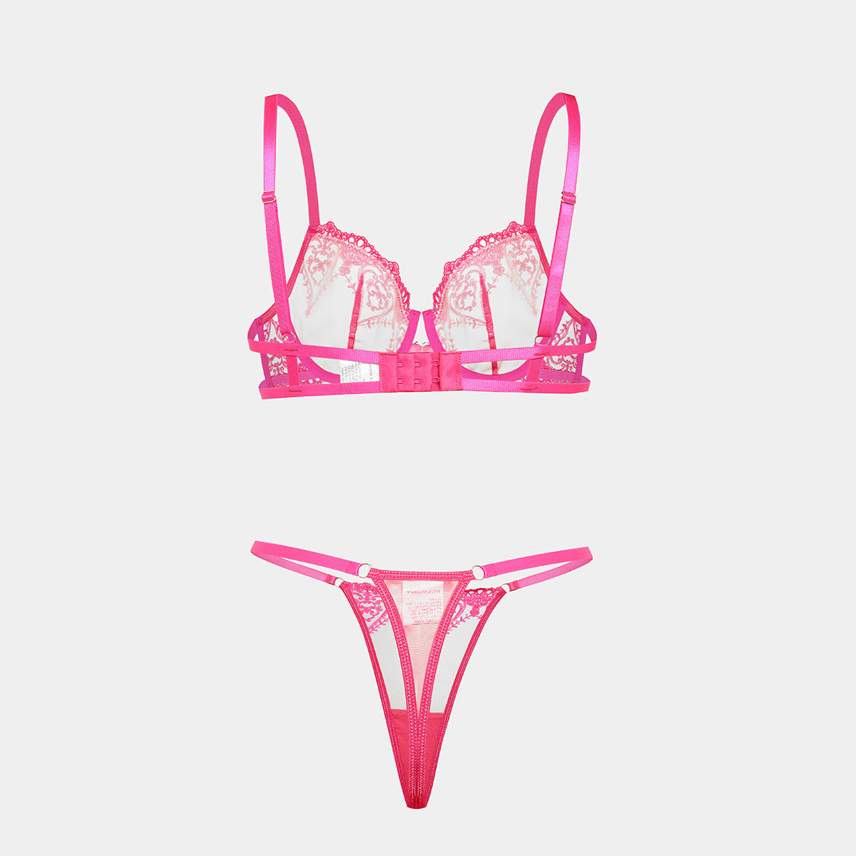 Lace Symphony – Four-Piece Bra & Garter Set [DF4436]