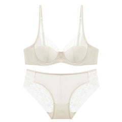 Rouge Bloom – Red Lace Bra Set for New Year Romance [8830]