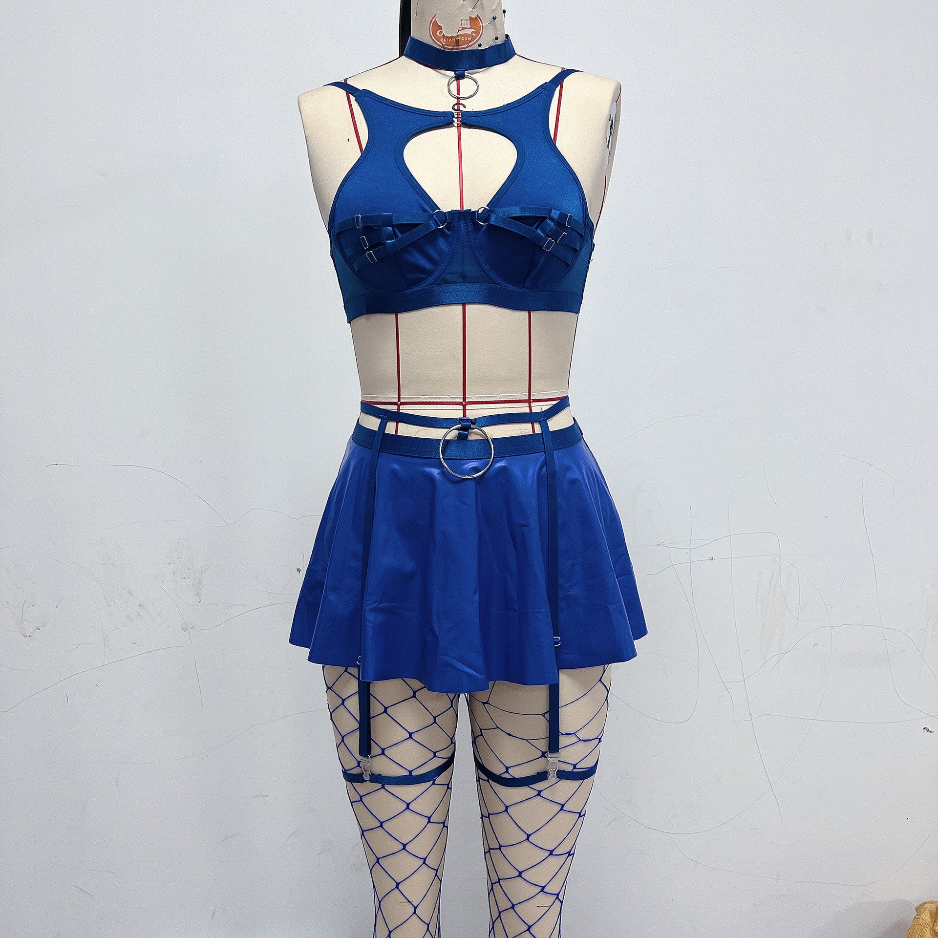 Midnight Apron – Leather Lace Mood Set [Q10168]