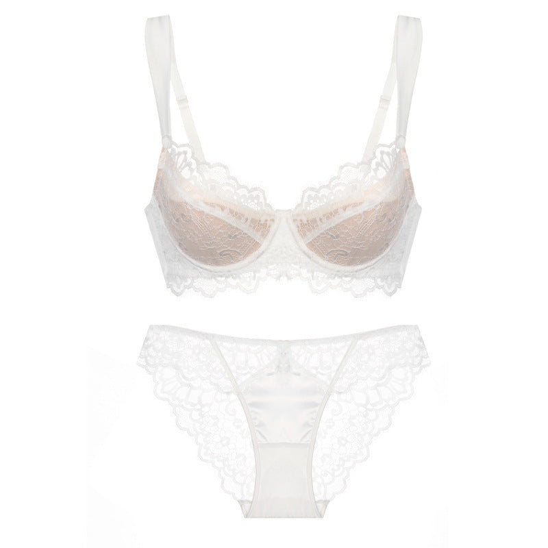 Douce Étreinte – Eyelash Lace Supportive Bra Set [2411]