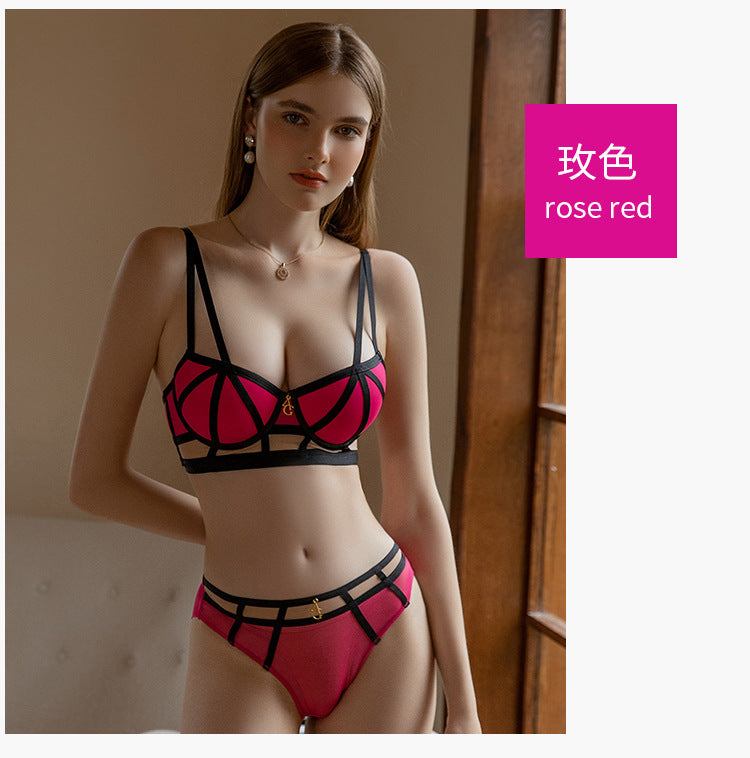 Contour Luxe – Contrast Trim Push-Up Lingerie Set [5352]
