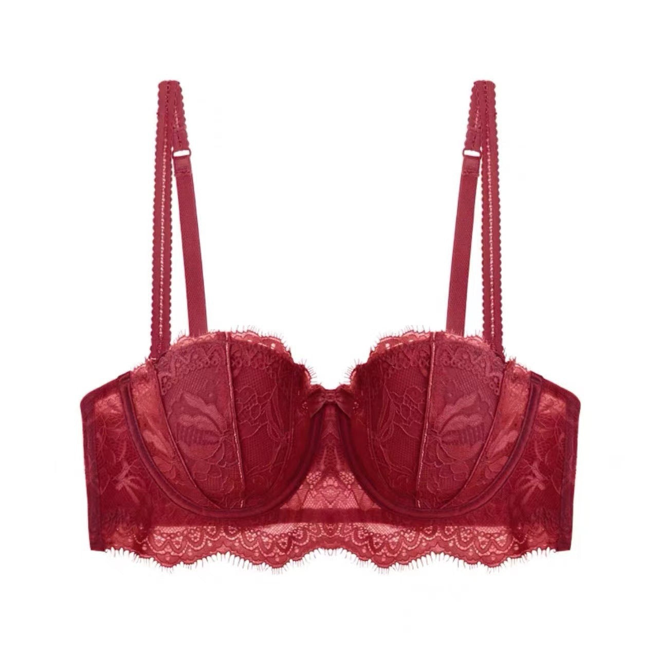 Douce Dos – Strapless French Lace Bra with Back Detail [WX8313]