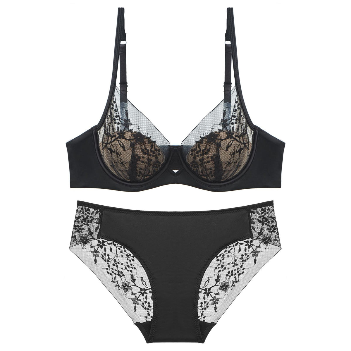 Rouge Bloom – Red Lace Bra Set for New Year Romance [8830]
