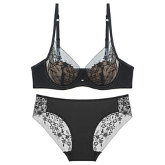 Rouge Bloom – Red Lace Bra Set for New Year Romance [8830]