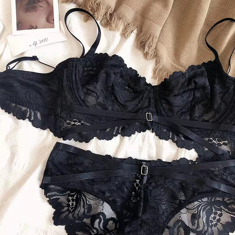 Feminine Air – Ultra-Thin Lace Bra Set for Full Coverage Comfort [2012]