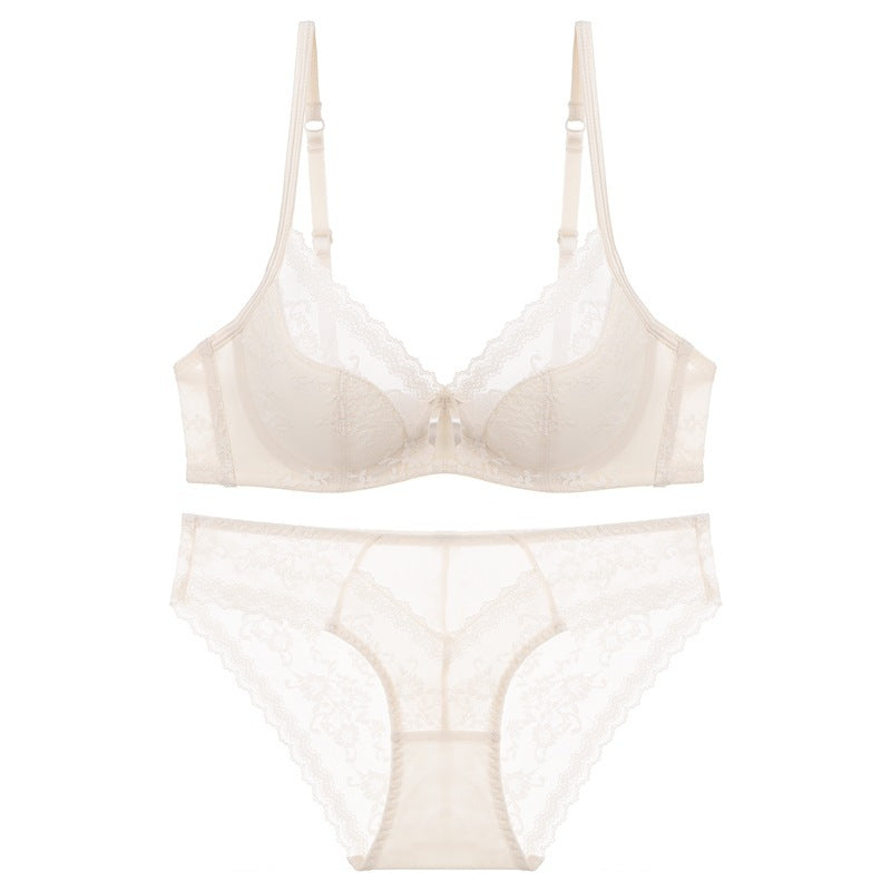 Été Chic – French Lace Bra Set with Soft Underwire [8825]