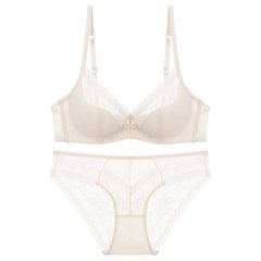 Été Chic – French Lace Bra Set with Soft Underwire [8825]