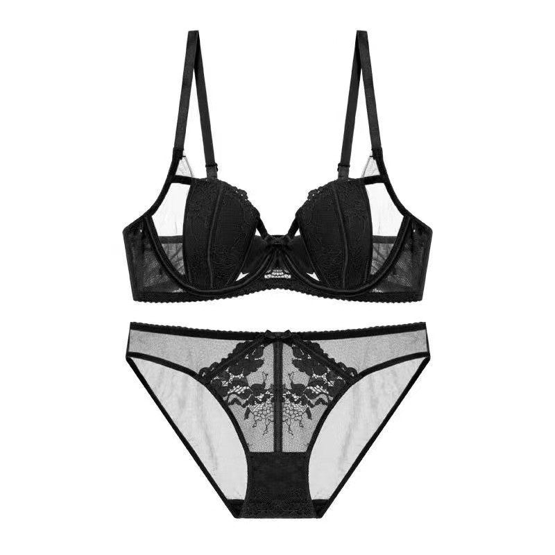 Bunny Belle – French Lace Push-Up Bra Set [0208]