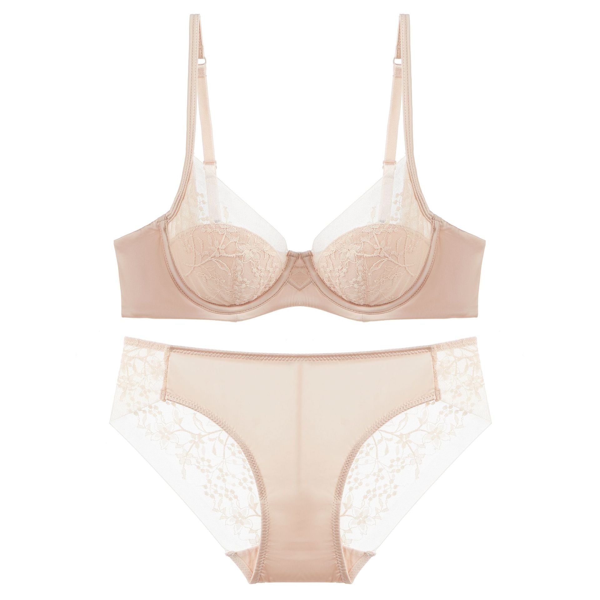 Rouge Bloom – Red Lace Bra Set for New Year Romance [8830]