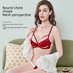 Rouge Curve – Plus Size Red Bra Set with Lift [9303]