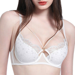 Belle Étreinte – Embroidered Lace Plus Size Bra [WX2529]