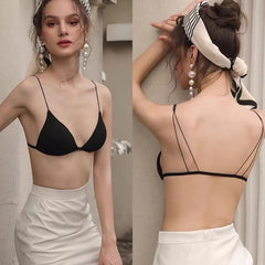 Clair de Lune – Triangle Front-Button Bra Set [WX3612]