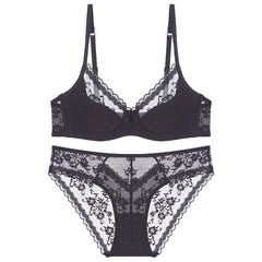 Été Chic – French Lace Bra Set with Soft Underwire [8825]
