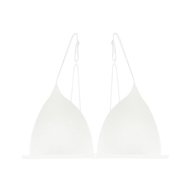 Clair de Lune – Triangle Front-Button Bra Set [WX3612]