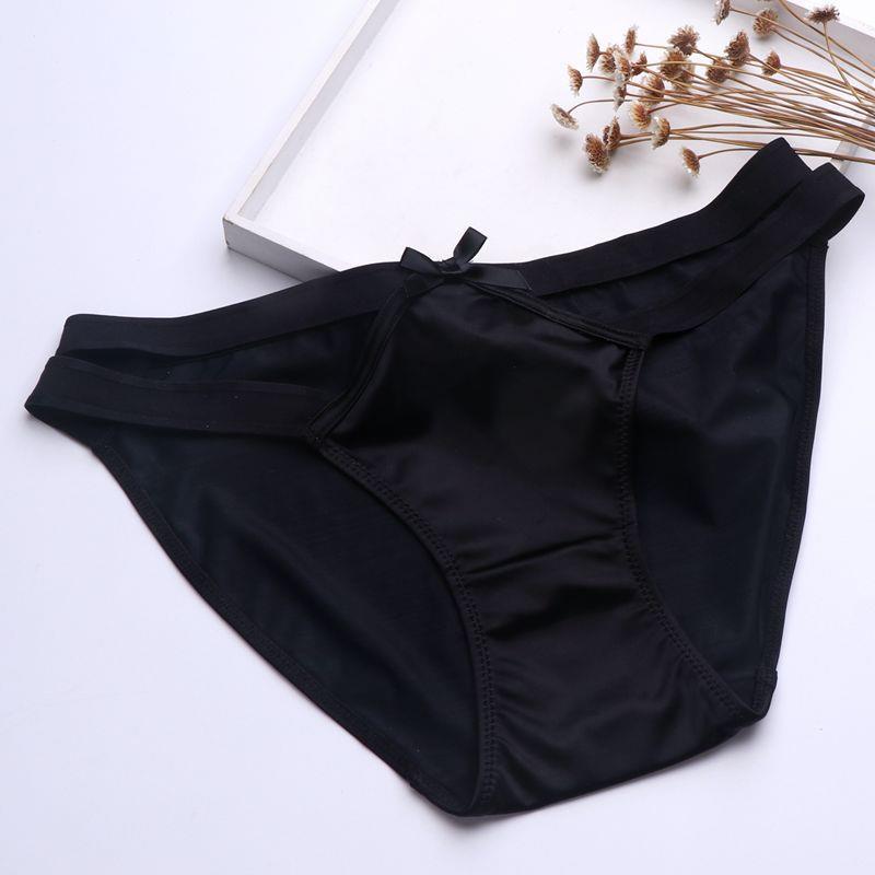 Silken Kiss – Satin Bow Seamless Briefs [NK8006]
