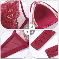 Lune Douce – Eyelash Lace Triangle Bra Set [0608]