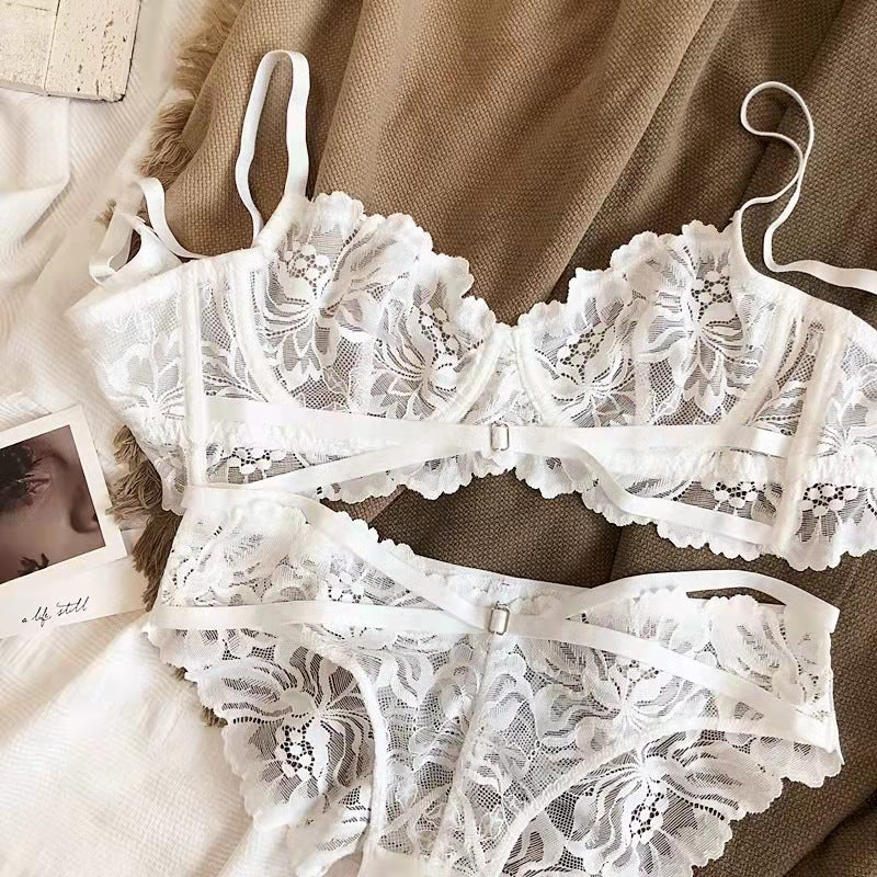 Feminine Air – Ultra-Thin Lace Bra Set for Full Coverage Comfort [2012]
