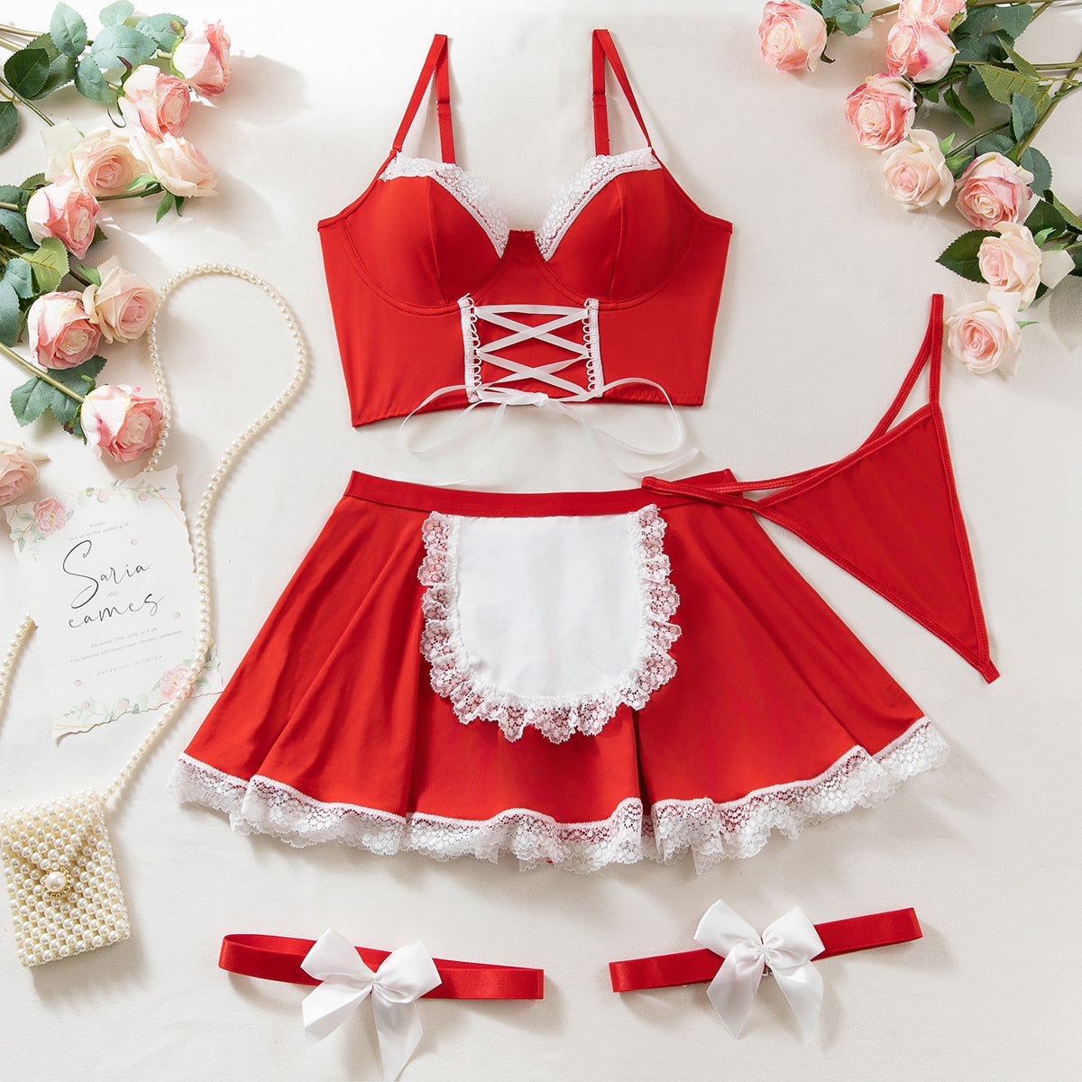 Midnight Maid – Lace Cosplay Uniform Set [R1086]