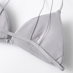 Clair de Lune – Triangle Front-Button Bra Set [WX3612]
