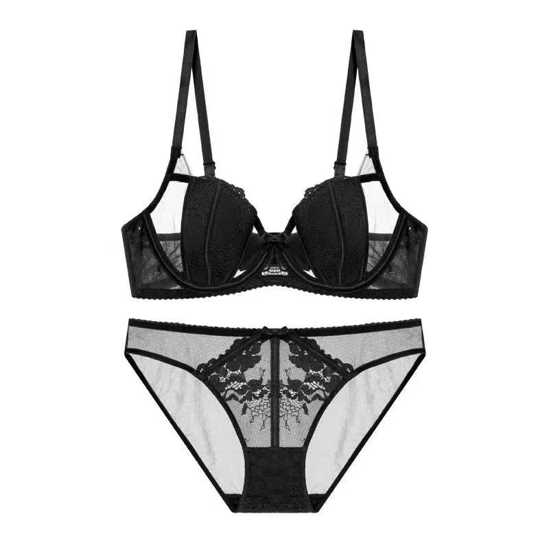 Bunny Belle – French Lace Push-Up Bra Set [0208]