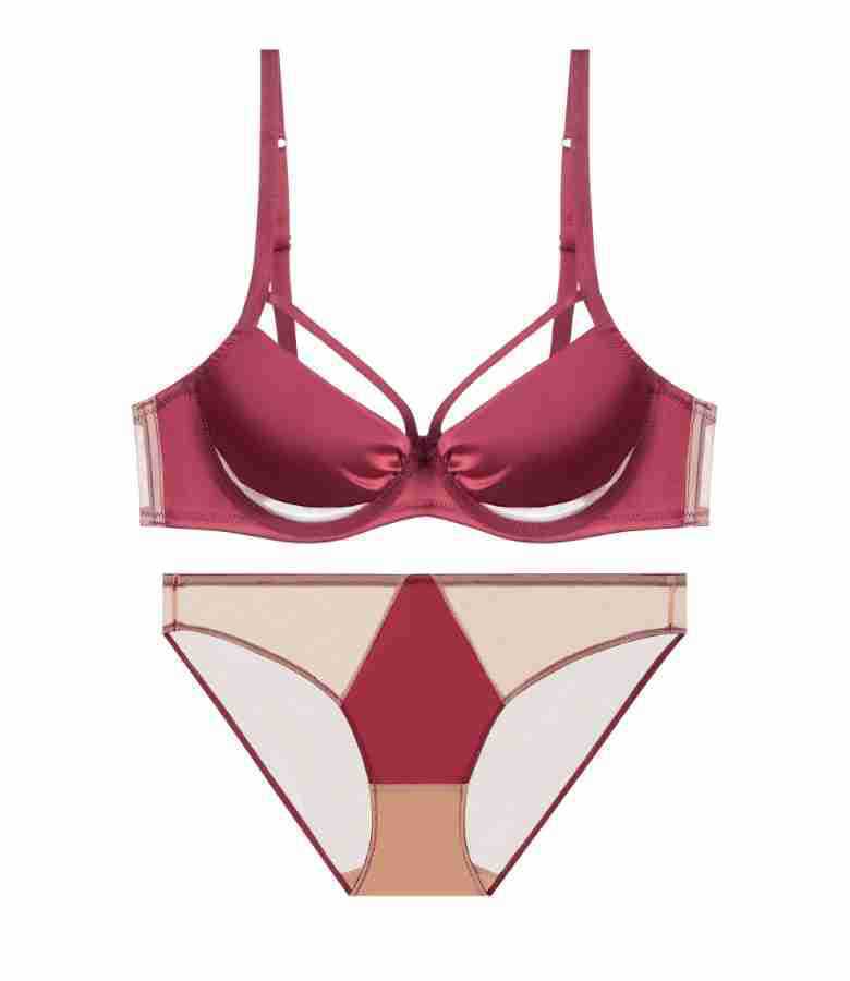 Rouge Curve – Plus Size Red Bra Set with Lift [9303]