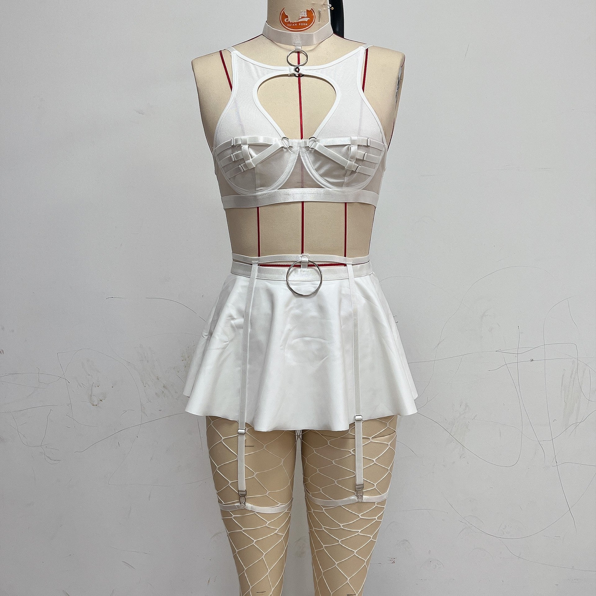 Midnight Apron – Leather Lace Mood Set [Q10168]