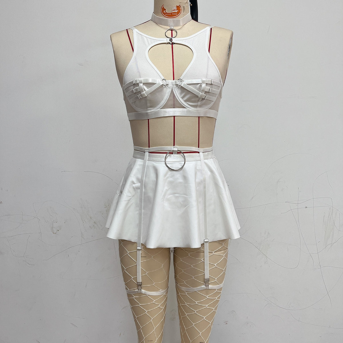Midnight Apron – Leather Lace Mood Set [Q10168]
