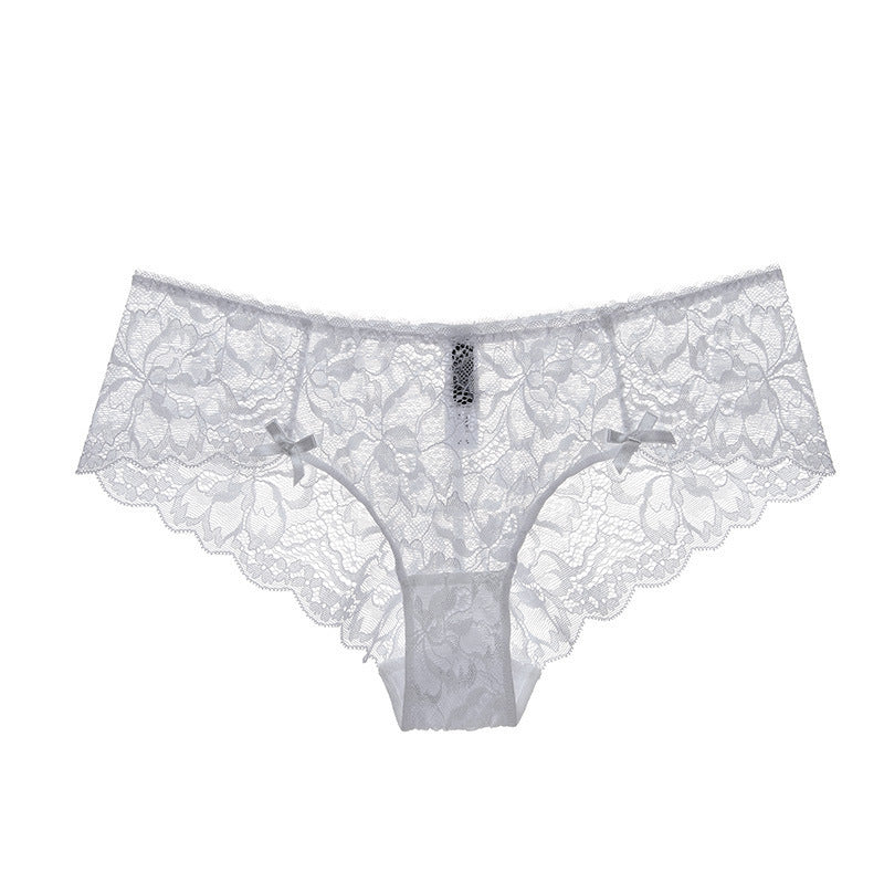 Whisper Lace – Sheer Low-Waisted Lace Briefs [NK9186]