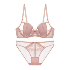 Bunny Belle – French Lace Push-Up Bra Set [0208]