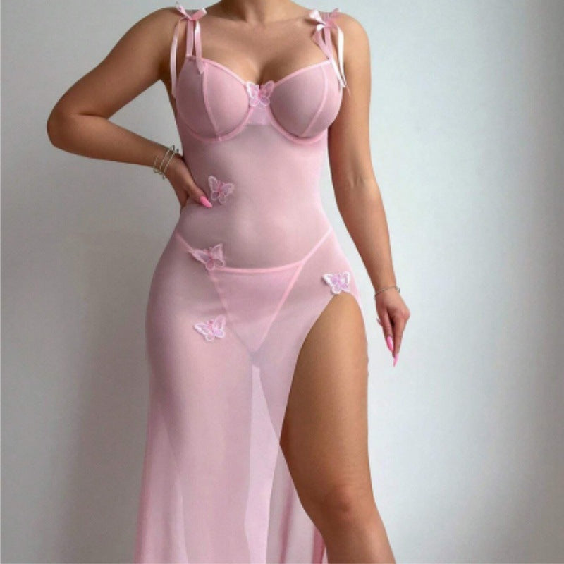 Celeste Sky – Backless Lace Mesh Jumpsuit [365]