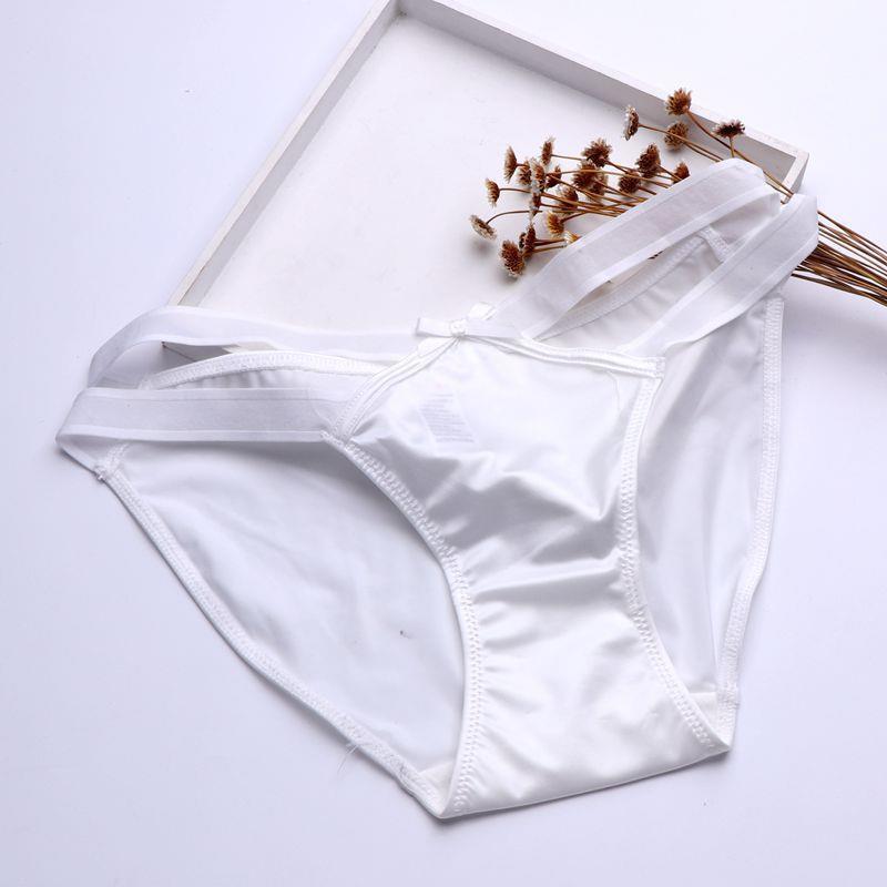 Silken Kiss – Satin Bow Seamless Briefs [NK8006]